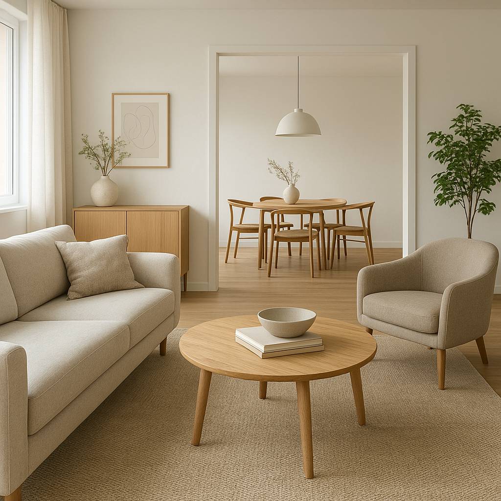 Salon ouvert : comment harmoniser déco et circulation - Créer une continuité visuelle dans le salon ouvert