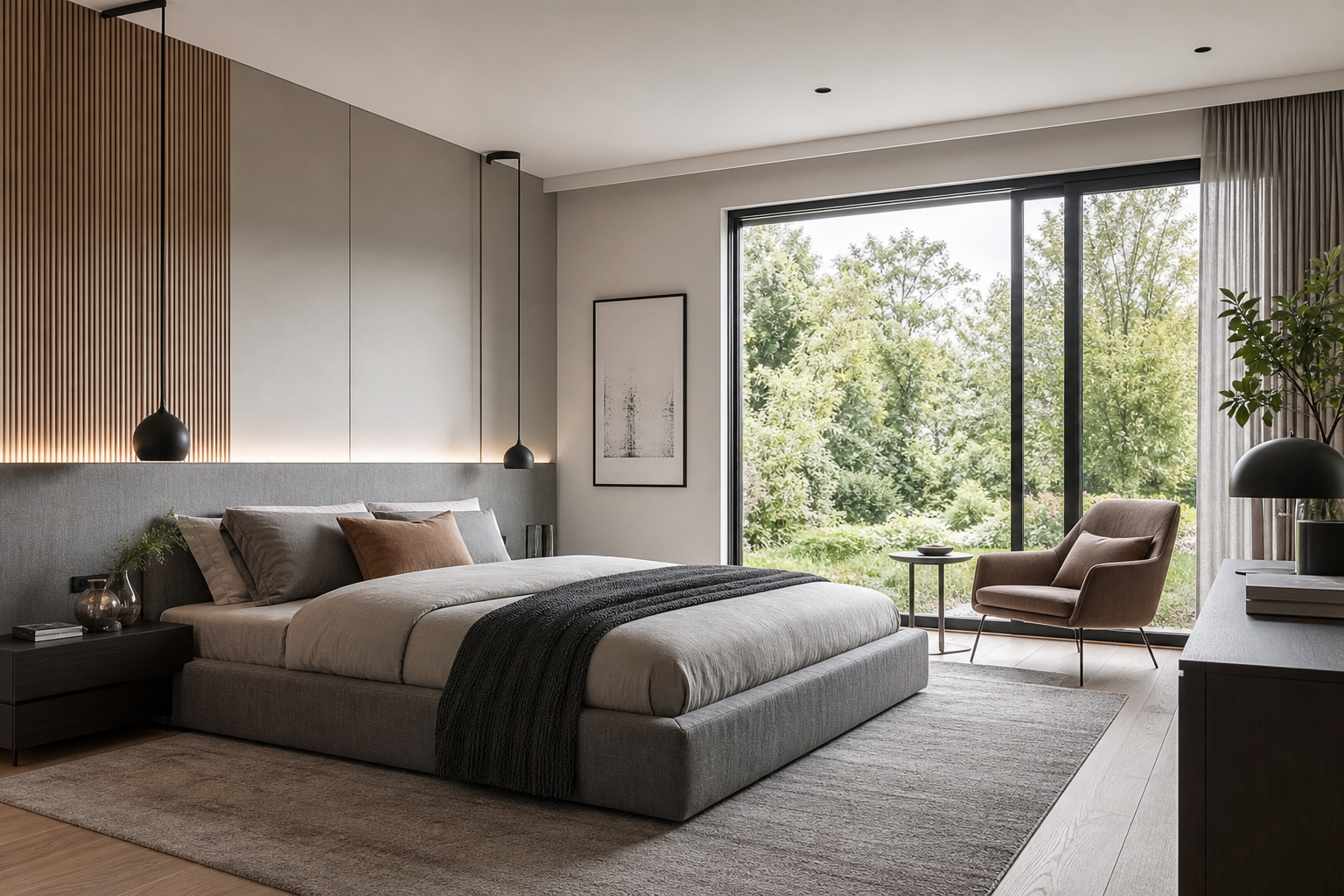 Inspirations pour une chambre au style contemporain